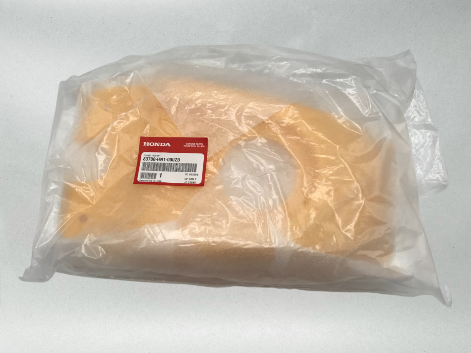 Honda Genuine OEM 99-07 400EX GAS TANK COVER YELLOW 400EX 83700-HN1-000ZB