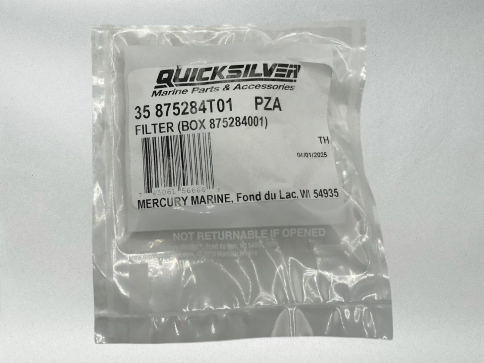 Mercury Genuine OEM Authentic Mercruiser In Line Filter 35-875284T01