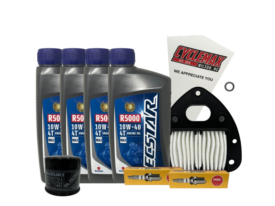 Suzuki Ecstar Standard Tune-Up Kit for 2011-2023 VL800 with Spark Plugs