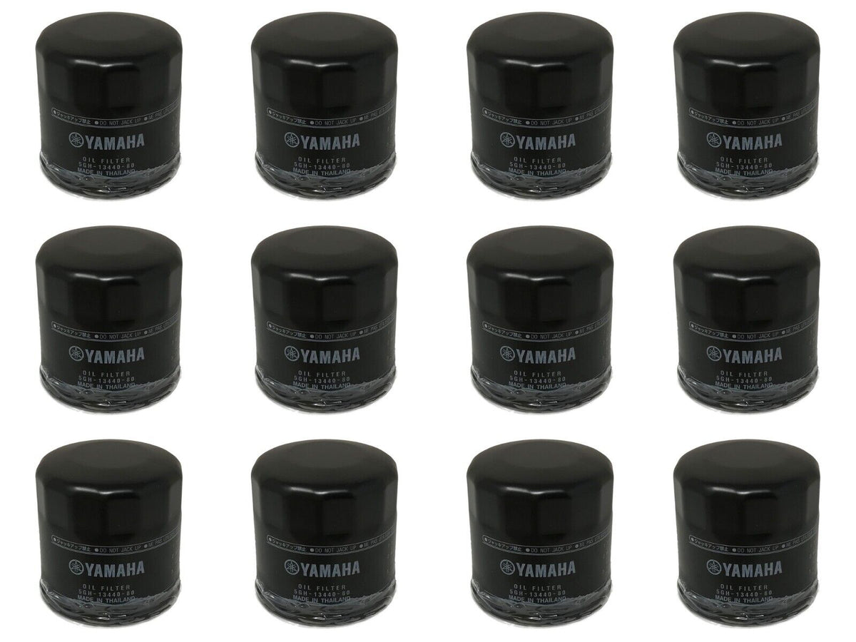 Yamaha Genuine OEM Oil Filter 5GH-13440-80-00 replaces 5GH-13440-61 - 12 Pack