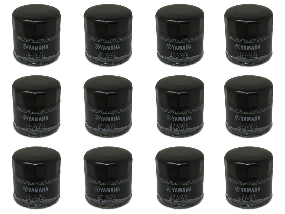 Yamaha Genuine OEM Oil Filter 5GH-13440-80-00 replaces 5GH-13440-61 - 12 Pack