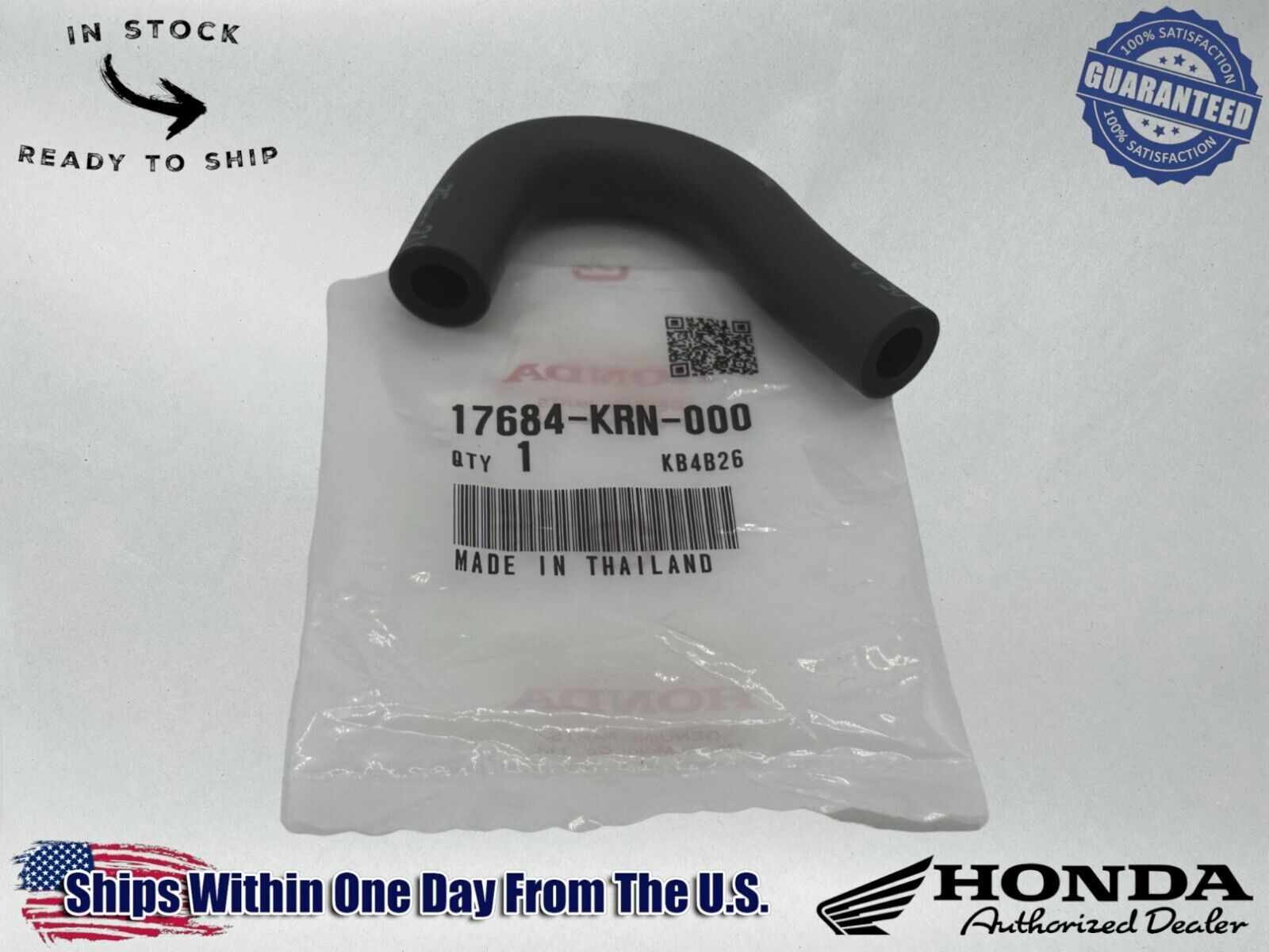 Honda Genuine OEM Authentic Fuel Tube 17684-KRN-000