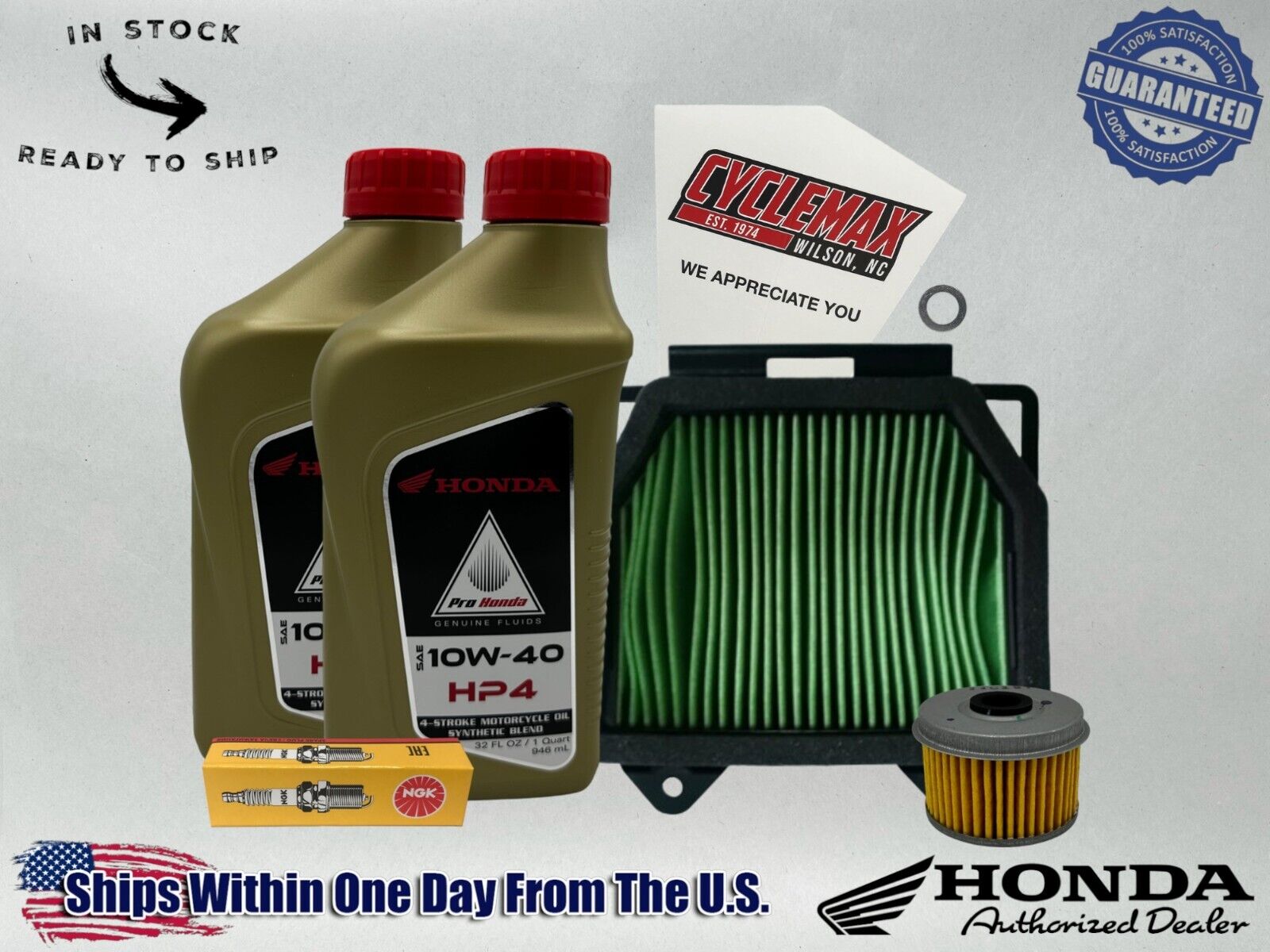 Cyclemax Semi-Synthetic HP4 Tune-Up Kit fits 2018-2024 Honda CB300R