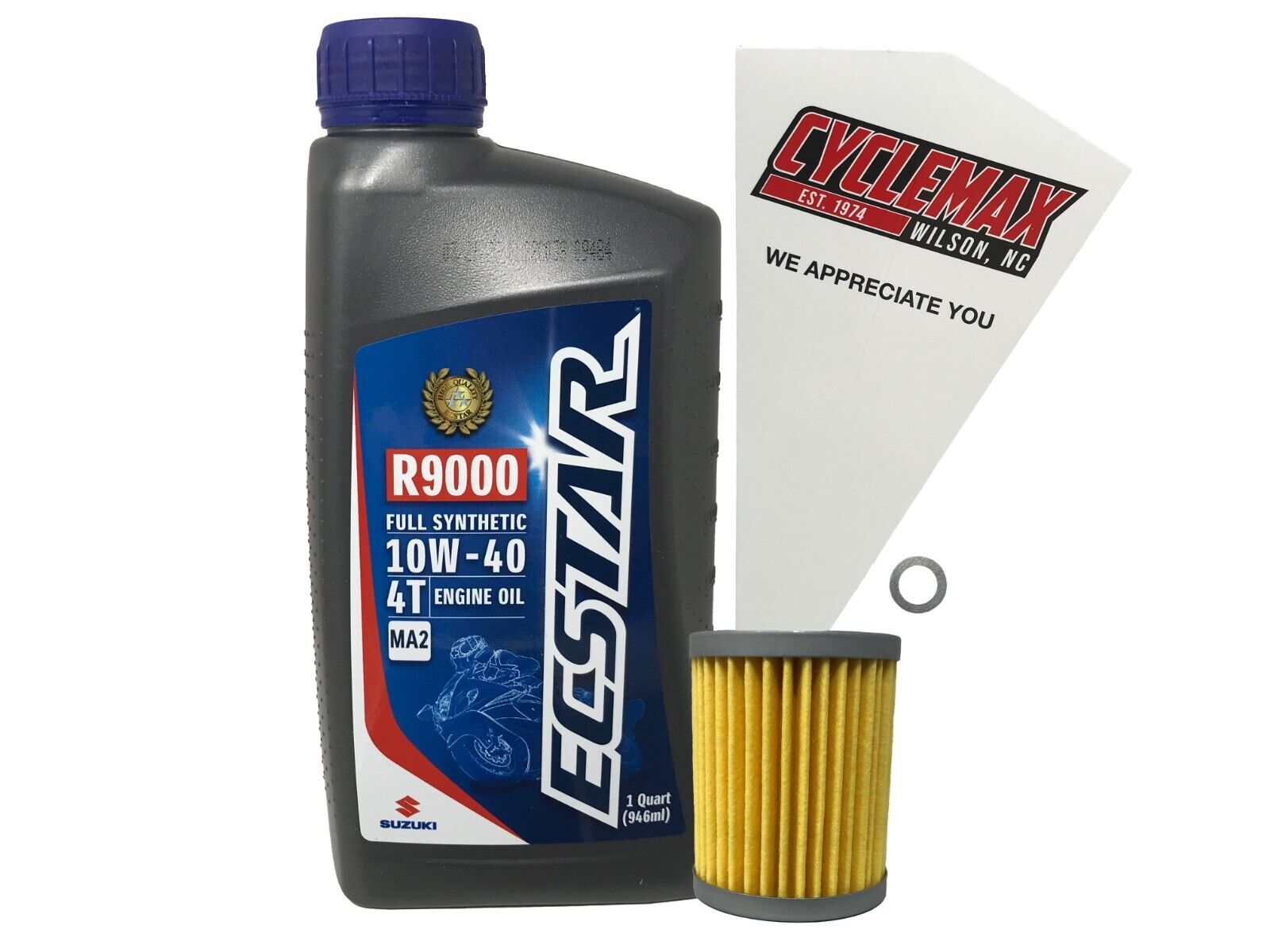 Cyclemax Genuine OEM Full Synthetic Oil Change Kit fits 2003-2022 Suzuki DR-Z125