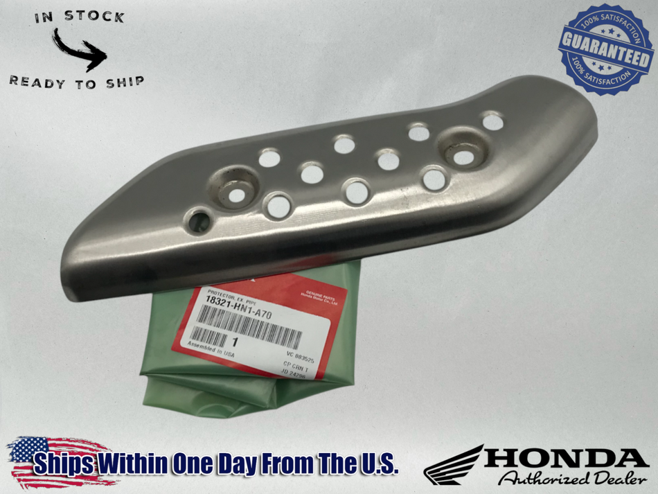 Honda Genuine OEM MUFFLER HEAD PIPE HEAT SHIELD TRX400EX TRX400X 18321-HN1-A70