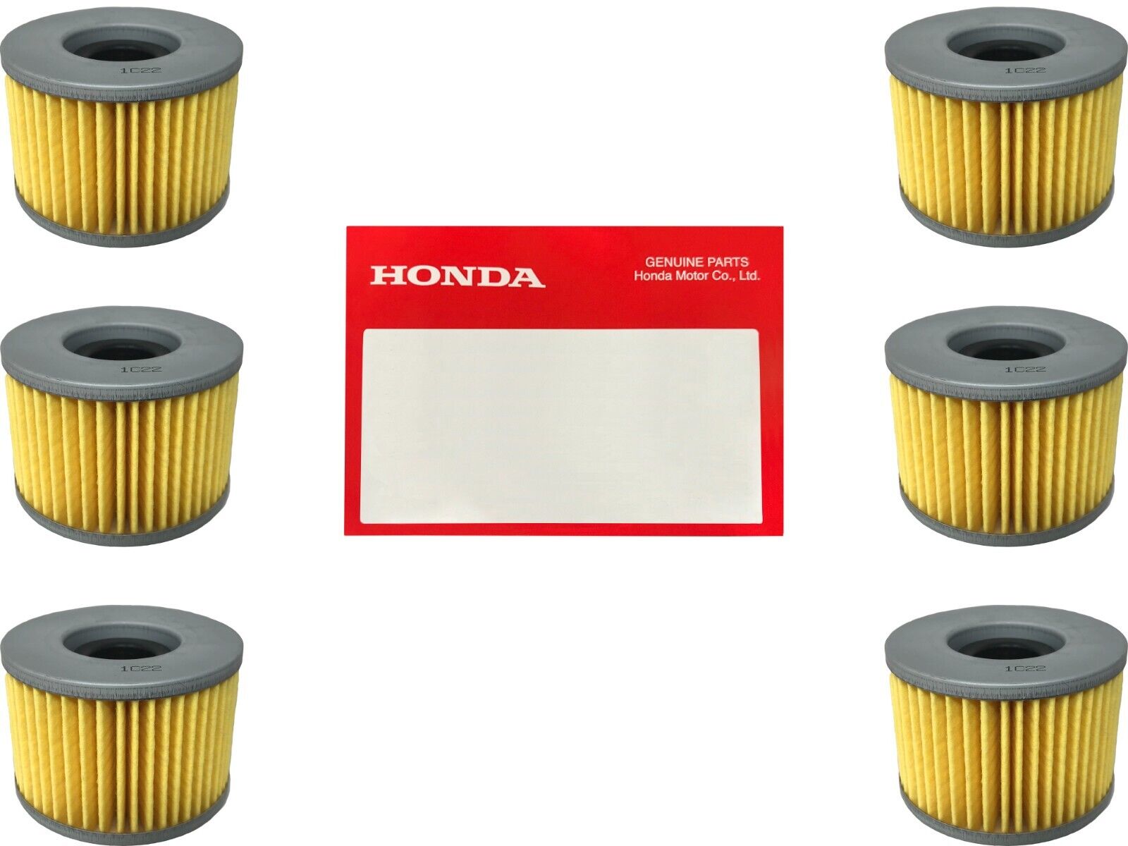 6 Pack OEM Honda Oil Filter 15412-KEA-003 Fits - 2001-2018 TRX, Pioneer SXS