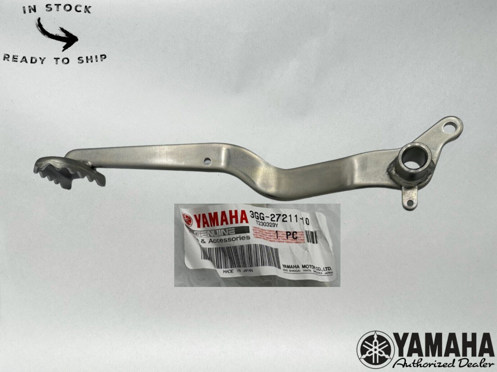 Yamaha Genuine OEM Authentic Brake Pedal 3GG-27211-10-00