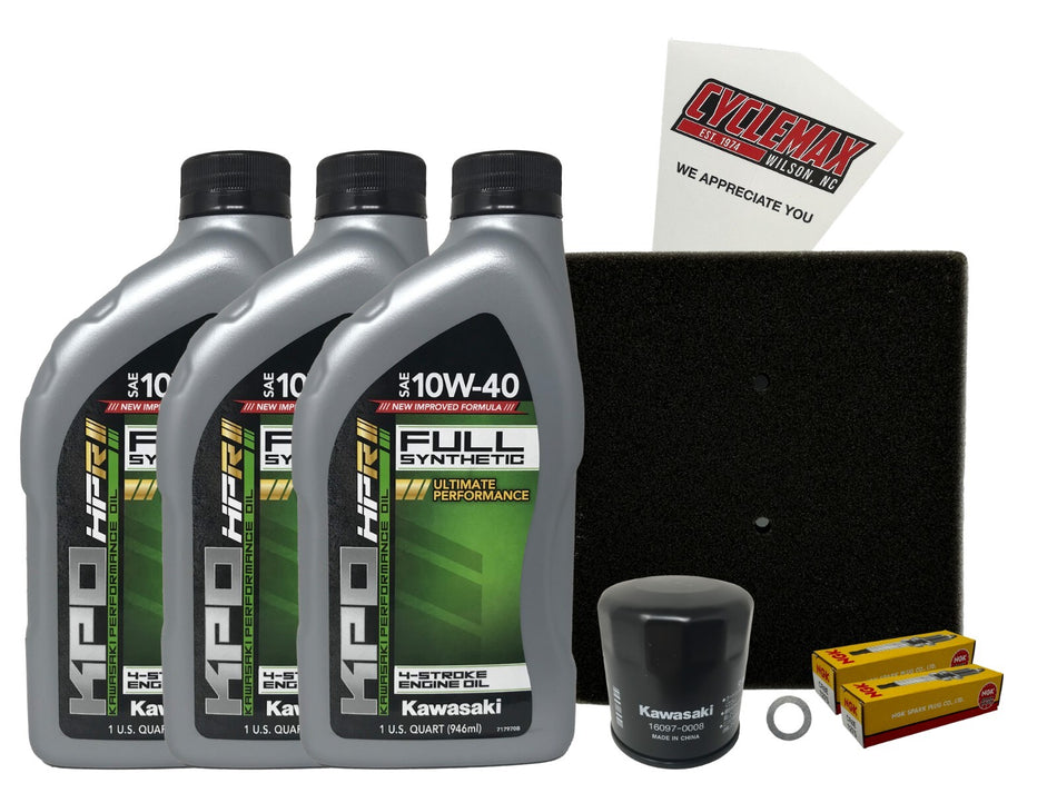 Full Synthetic Tune Up Kit w/Plugs fits Kawasaki 2017- 2023 Versys X300