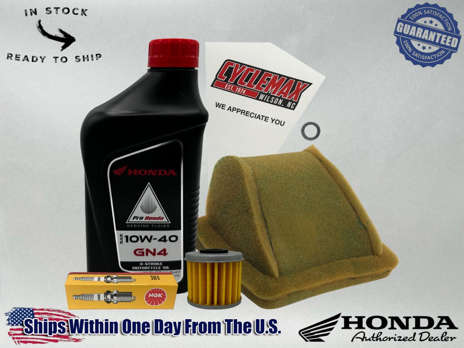 Standard GN4 10W-40 Tune-Up Kit fits 2018-2025 Honda MONTESO 4RT