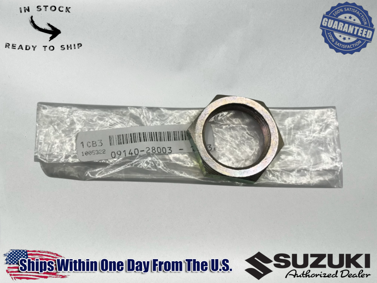 Suzuki Genuine OEM FRONT SPROCKET NUT LT500R QUAD RACER QUADZILLA 09140-28003