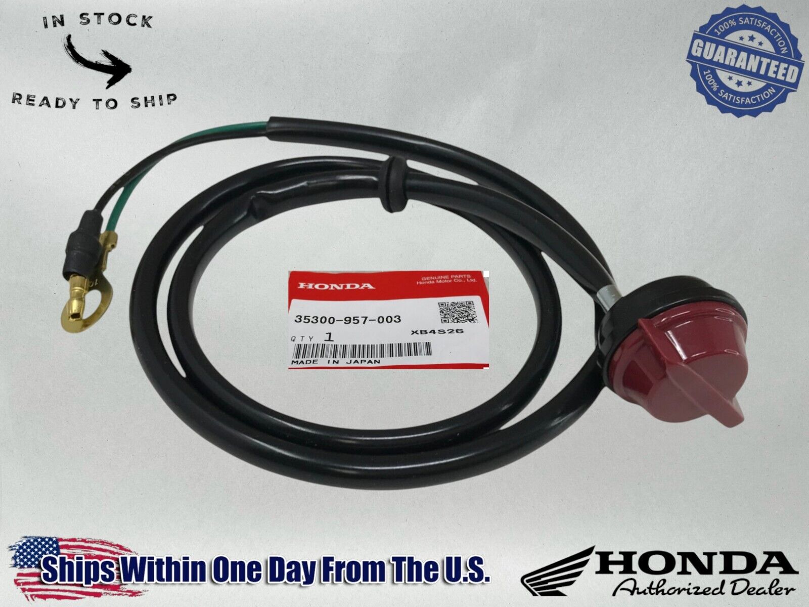 Honda OEM KILL STOP SWITCH ASSEMBLY FOR ATC70 ATC 70 1978-85 35300-957-003