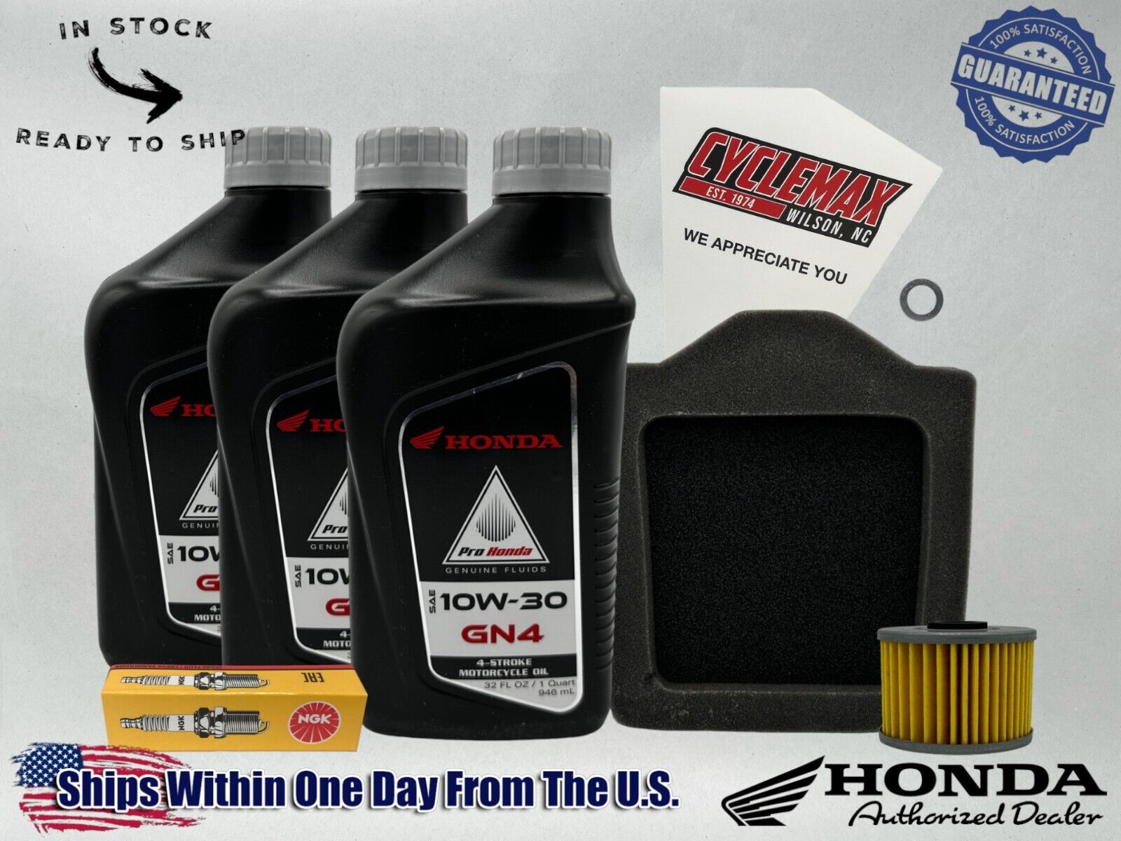 Cyclemax Standard GN4 10W-30 Tune-Up Kit fits 1983-1987 Honda XL600R