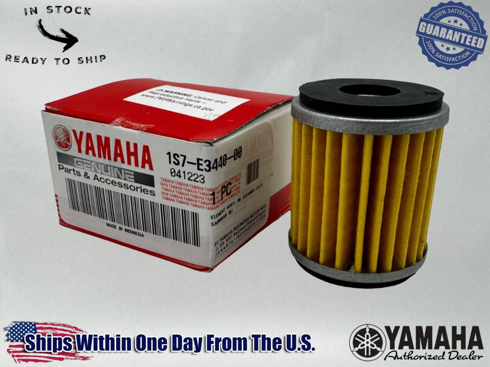 Yamaha Genuine OEM Authentic Oil Filter 1S7-E3440-00-00