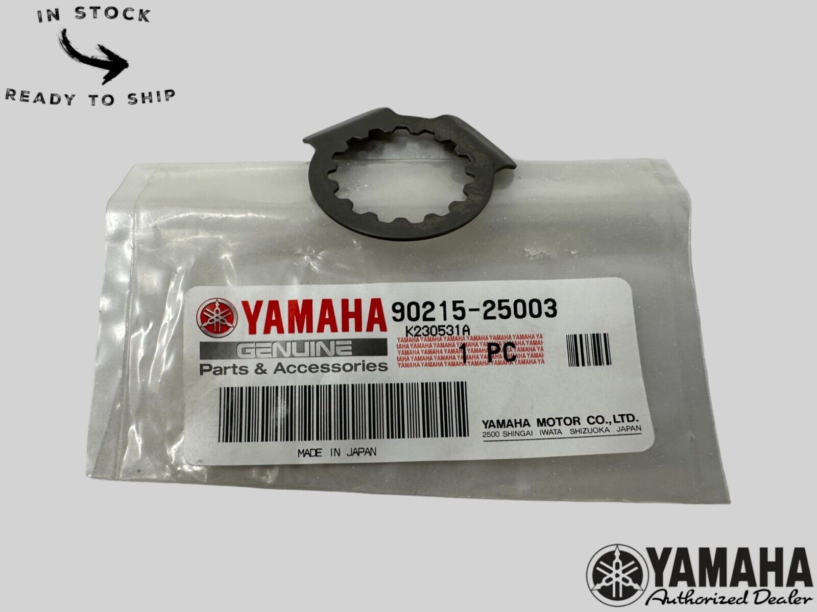 Yamaha Genuine OEM Authentic Lock Washer 90215-25003-00