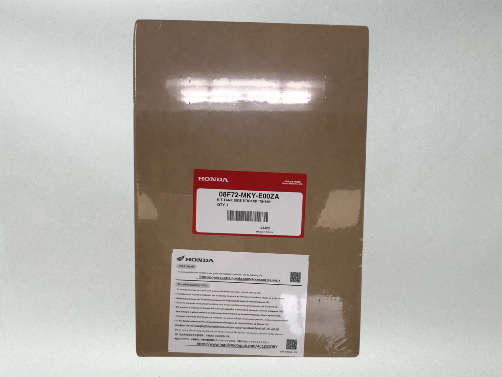 Honda Genuine OEM Authentic CBR650R Side Tank Protectors 08F72-MKY-E00ZA