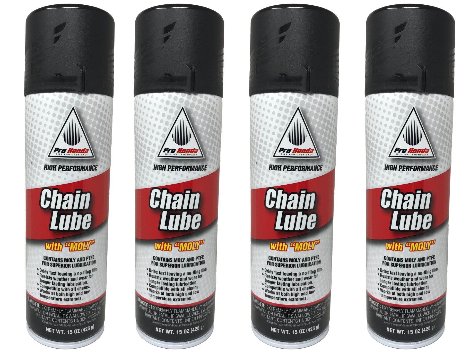 Honda Genuine OEM Chain Lube with Moly 08732-CLM00 - 4 Pack