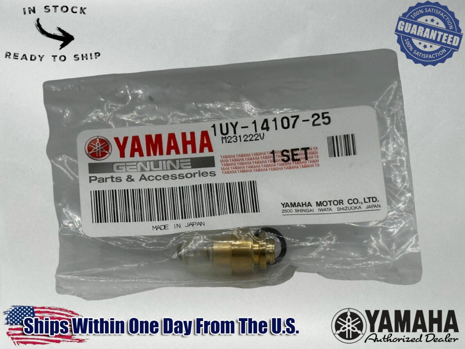 Yamaha Genuine OEM Authentic Needle Valve Set 1UY-14107-25-00