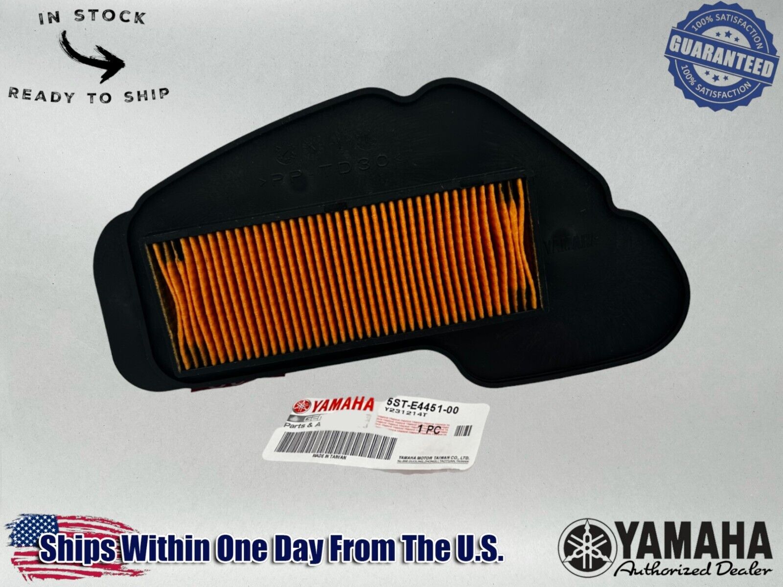 Yamaha Genuine OEM Authentic Air Filter 5ST-E4451-00-00