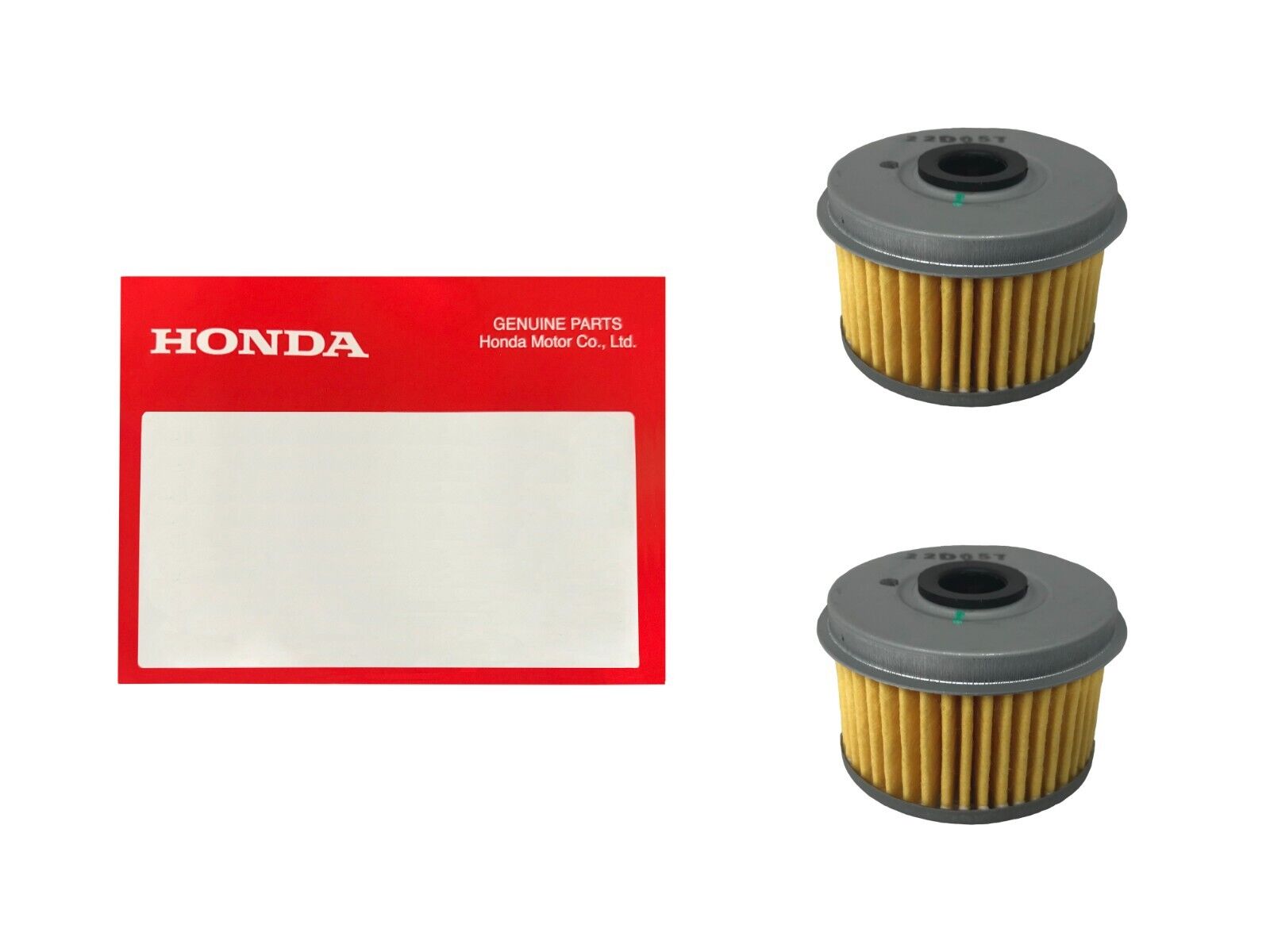 2 Pack OEM Honda Oil Filter 15410-KYJ-902 Replaces (15410-KYJ-901)