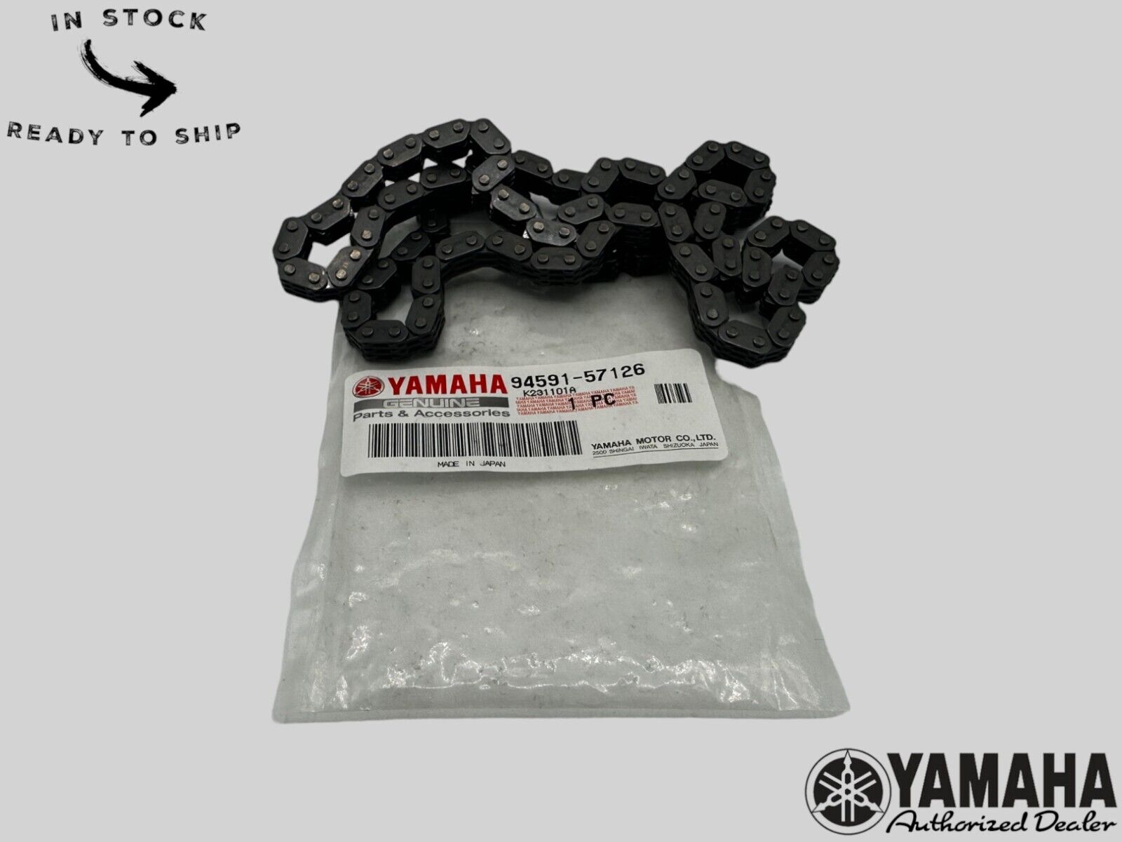 Yamaha Genuine OEM Authentic Chain 94591-57126-00