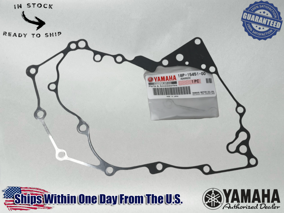 Yamaha OEM 2009-2025 YFZ450R Lh Stator Magneto Cover Gasket 18P-15451-00-00