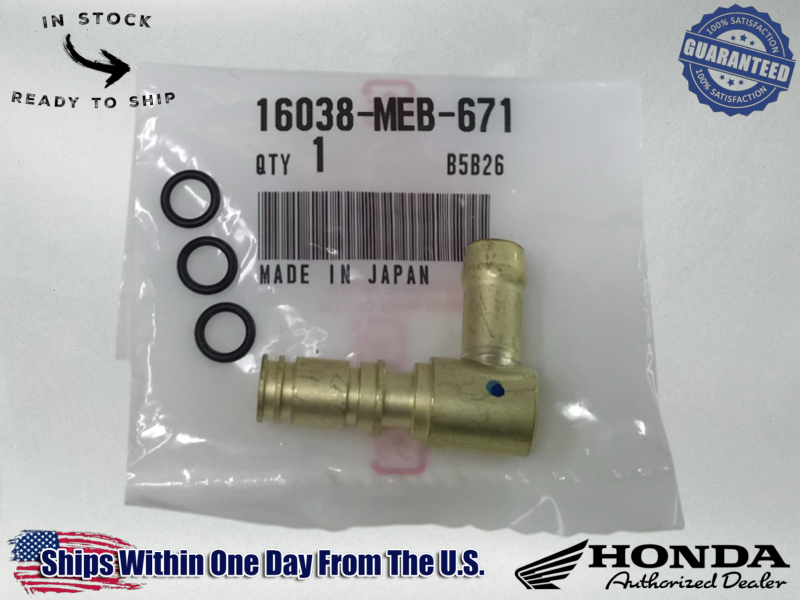 Honda OEM Carburetor Fuel Inlet Joint CRF450 TRX450R TRX450ER 16038-MEB-671