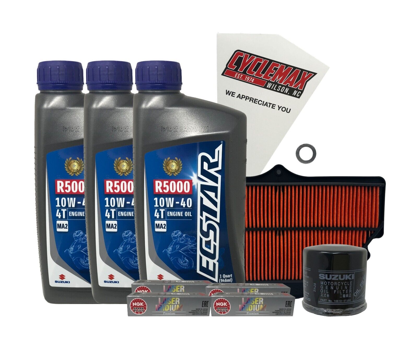 Cyclemax Standard Tune Up Kit w/ Spark Plugs fits 2006-2009 Suzuki GSX-R600