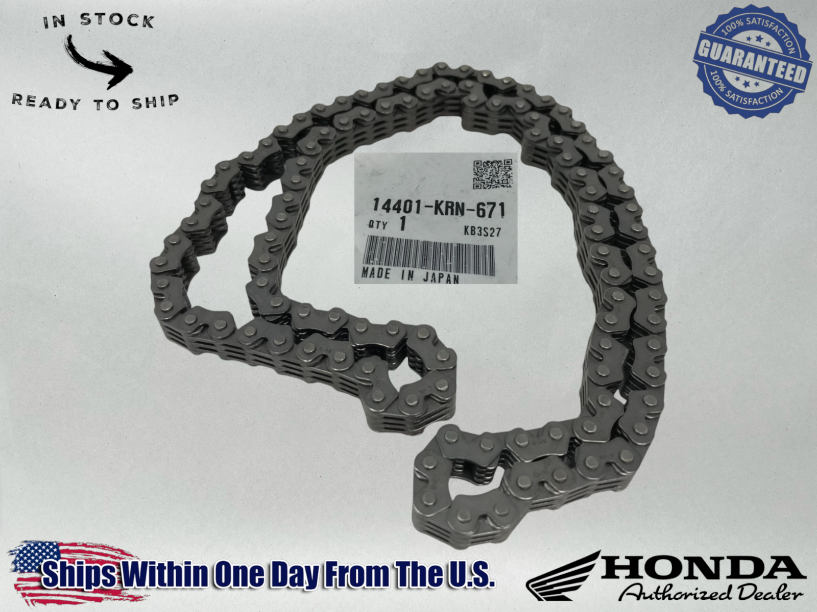 Honda OEM Cam Timing Chain CRF250R 250X 04-09 14401-KRN-671