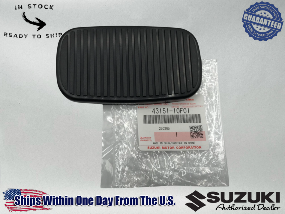 Suzuki OEM BOULEVARD C50 VL800 VL1500 C90 REAR FOOT BRAKE RUBBER 43151-10F01
