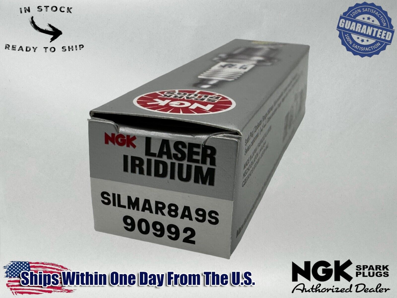 NGK Genuine OEM Authentic Spark Plug SILMAR8A9S