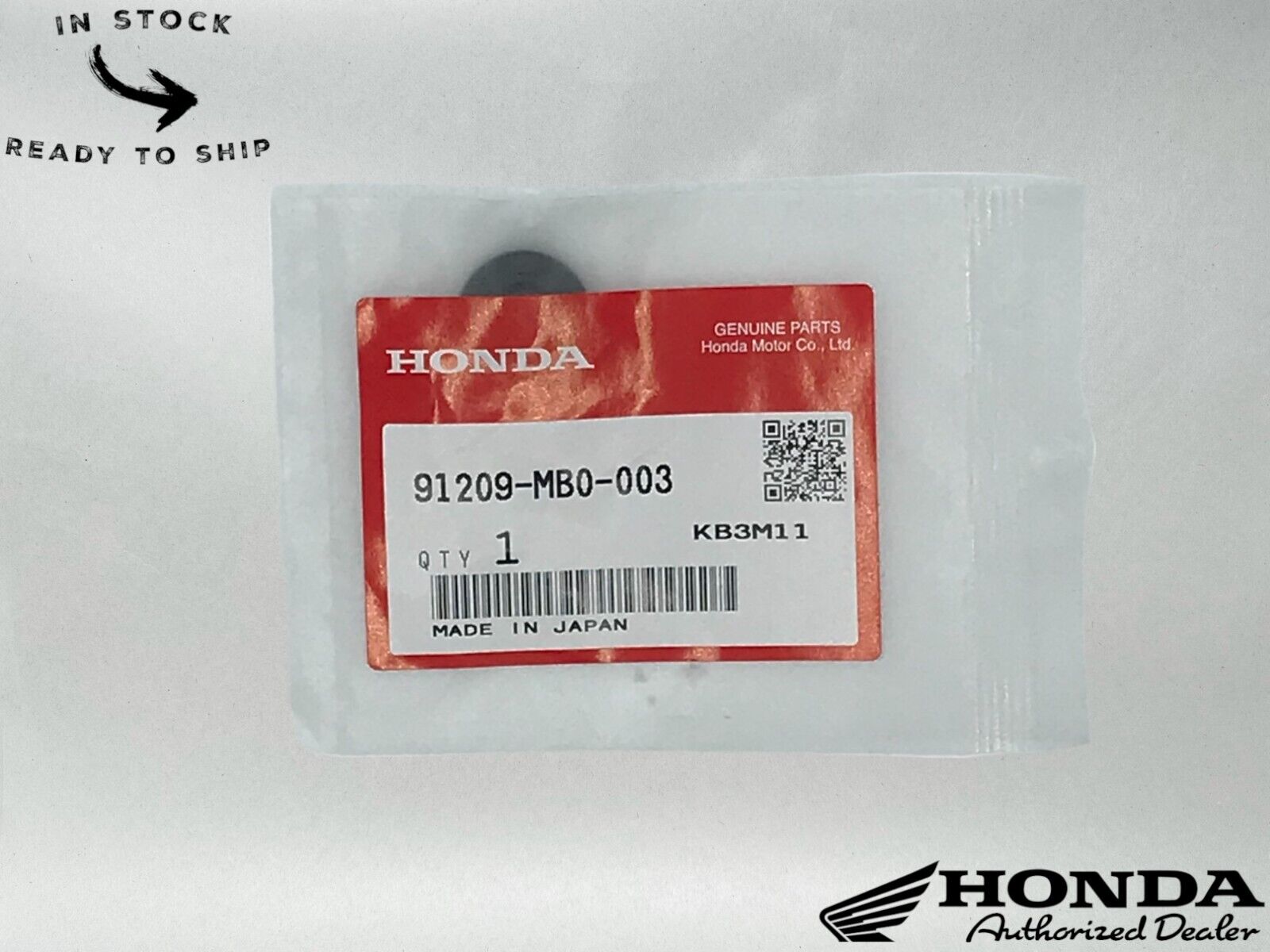 Honda Genuine OEM Oil Seal (8X18X5) 91209-MB0-003