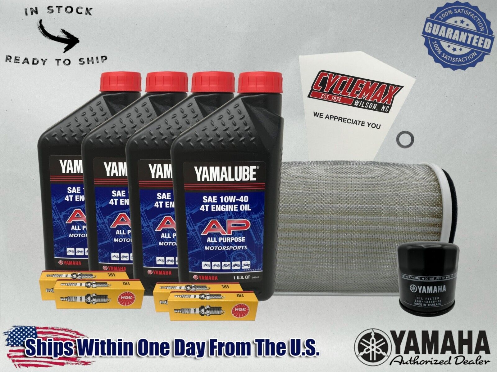 Cyclemax Standard Yamalube Tune-Up Kit fits 2003-2024 Yamaha FJR1300