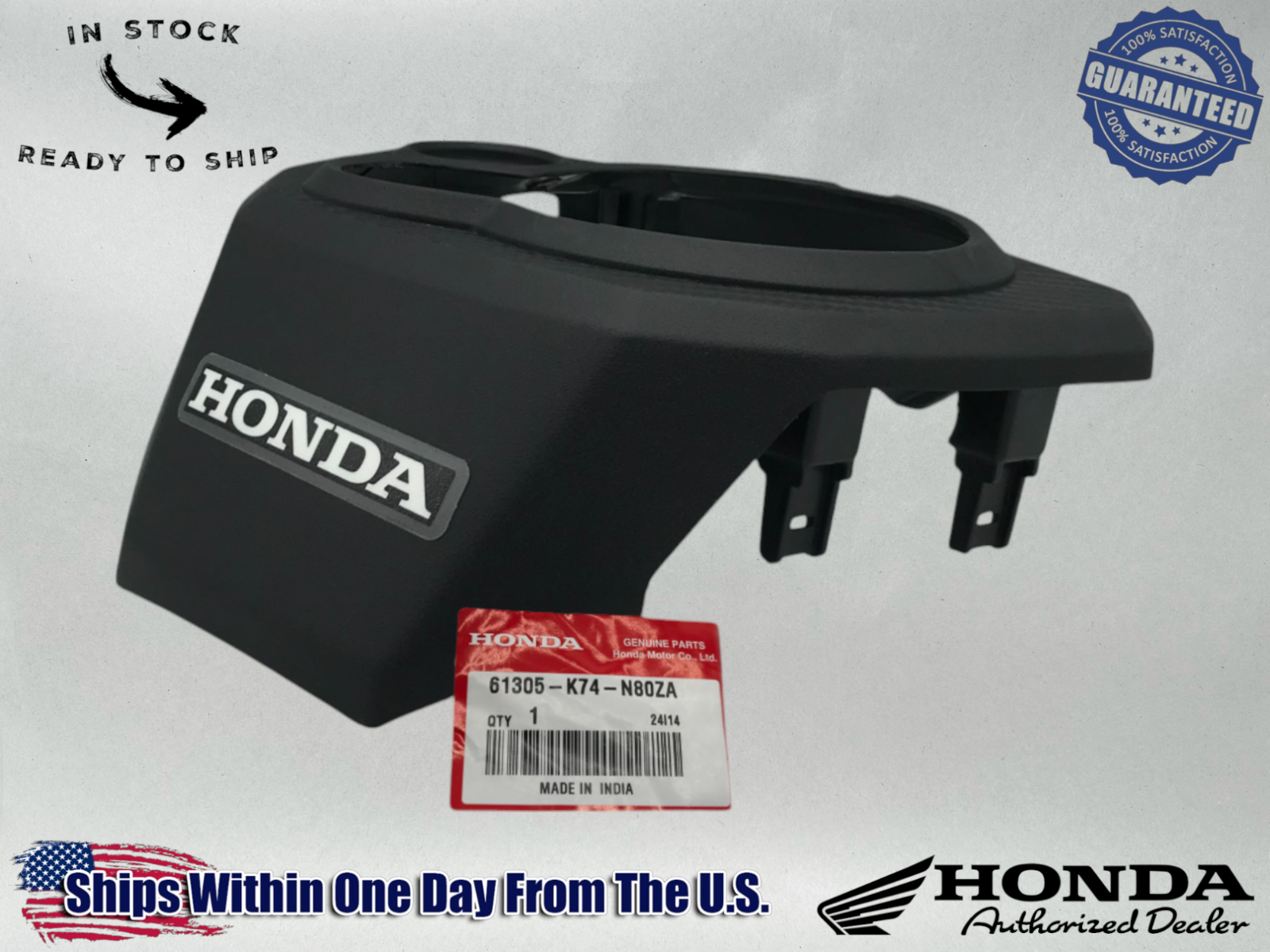 Honda OEM Authentic SPEEDOMETER METER COVER 22-24 NAVI NVA110B 61305-K74-N80ZA