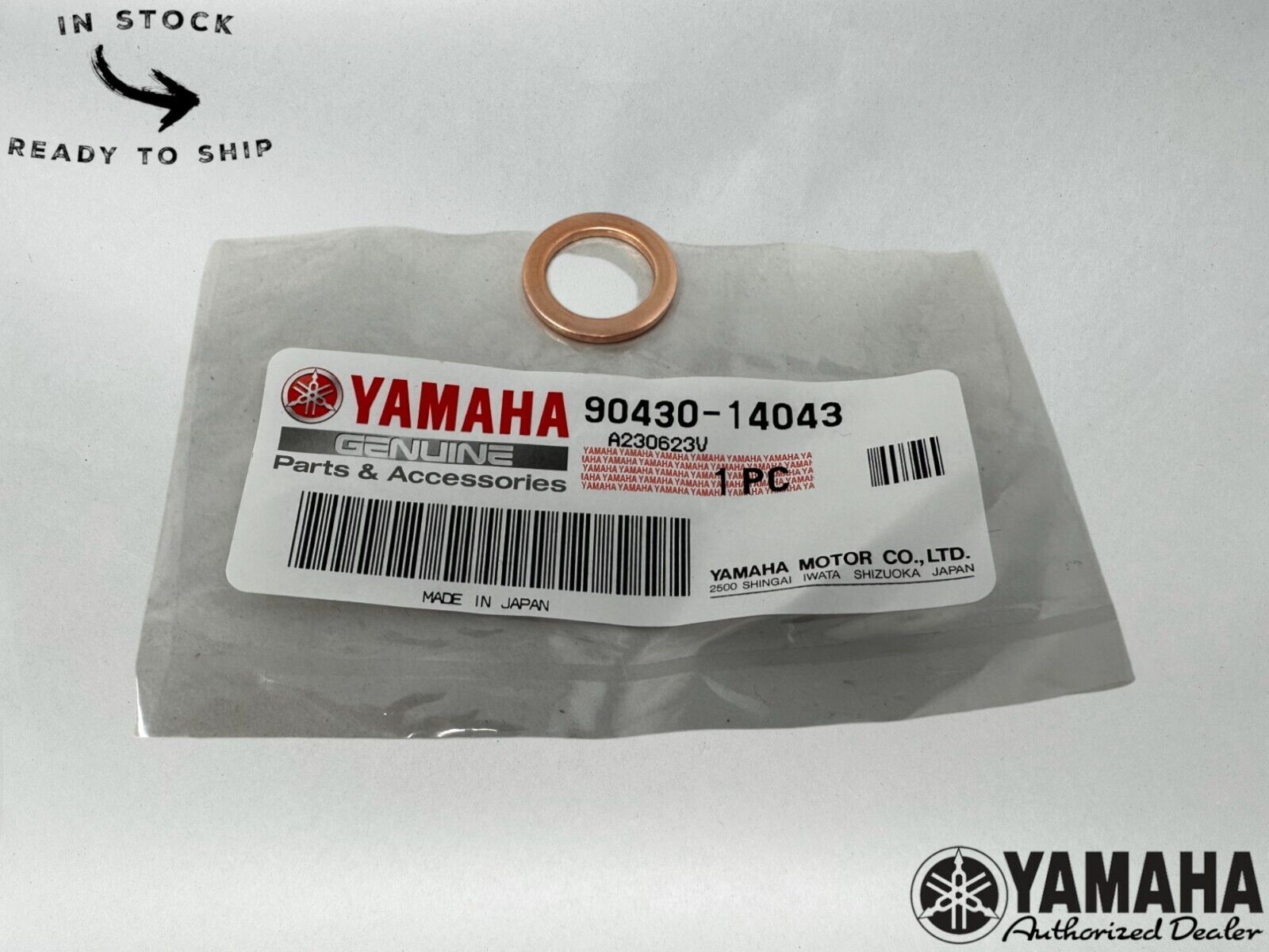 Yamaha Genuine OEM Gasket 90430-14043-00