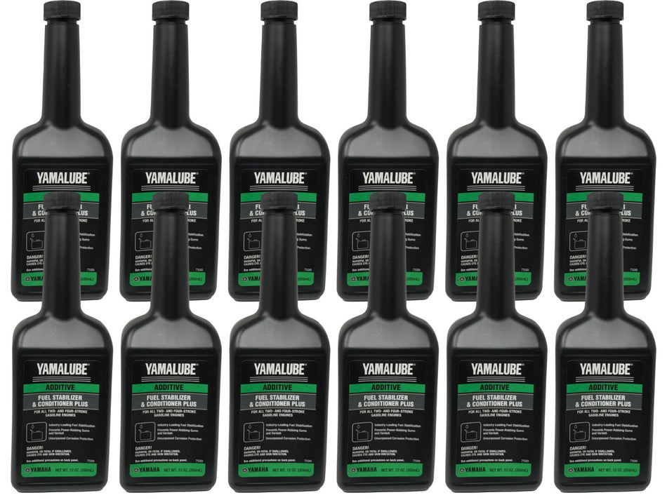 Yamaha OEM Yamalube Fuel Stabilizer & Conditioner Plus ACC-FSTAB-PL-12 - 12 Pack