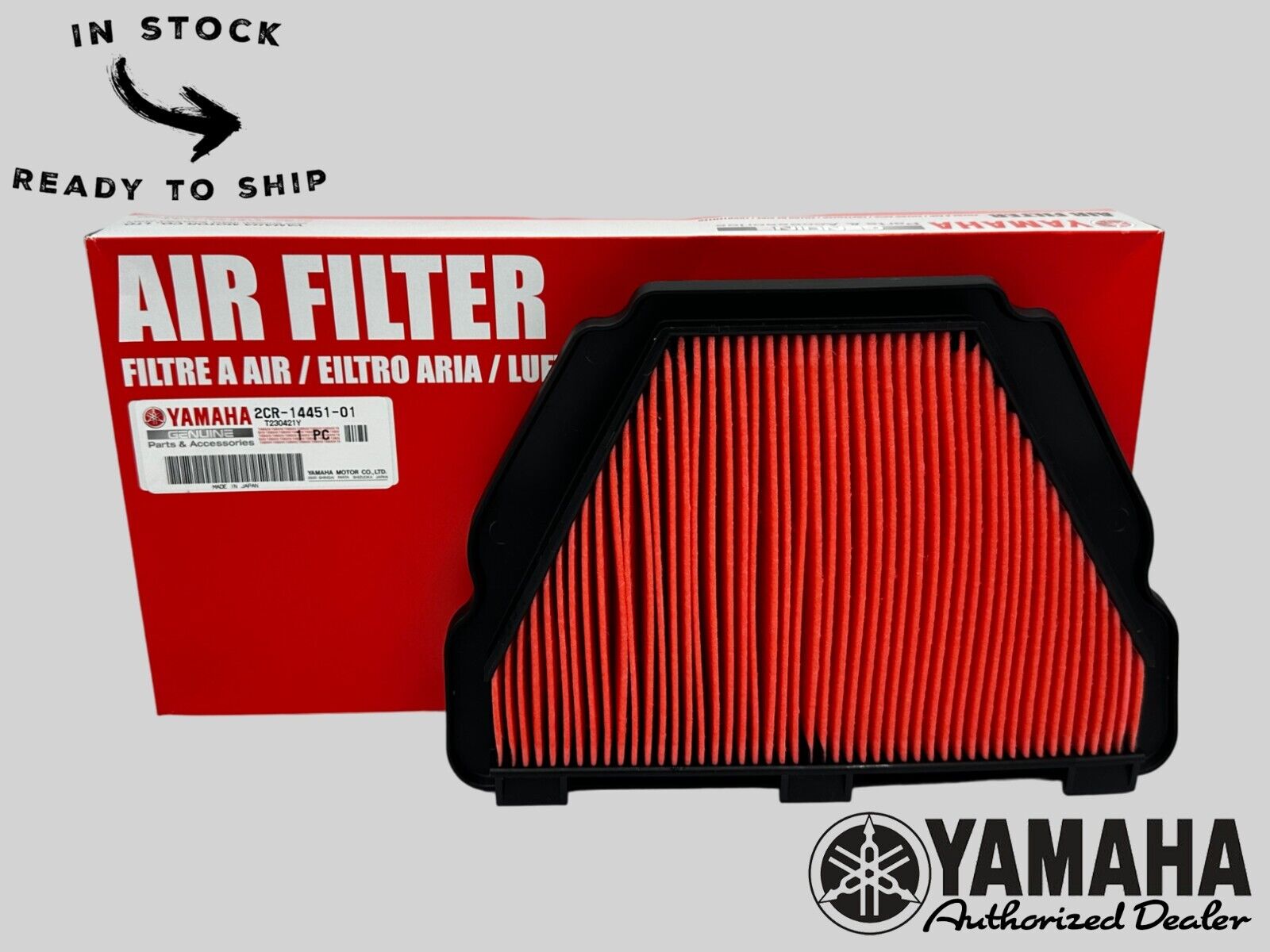 Yamaha Genuine OEM Authentic Air Filter 2CR-14451-01-00