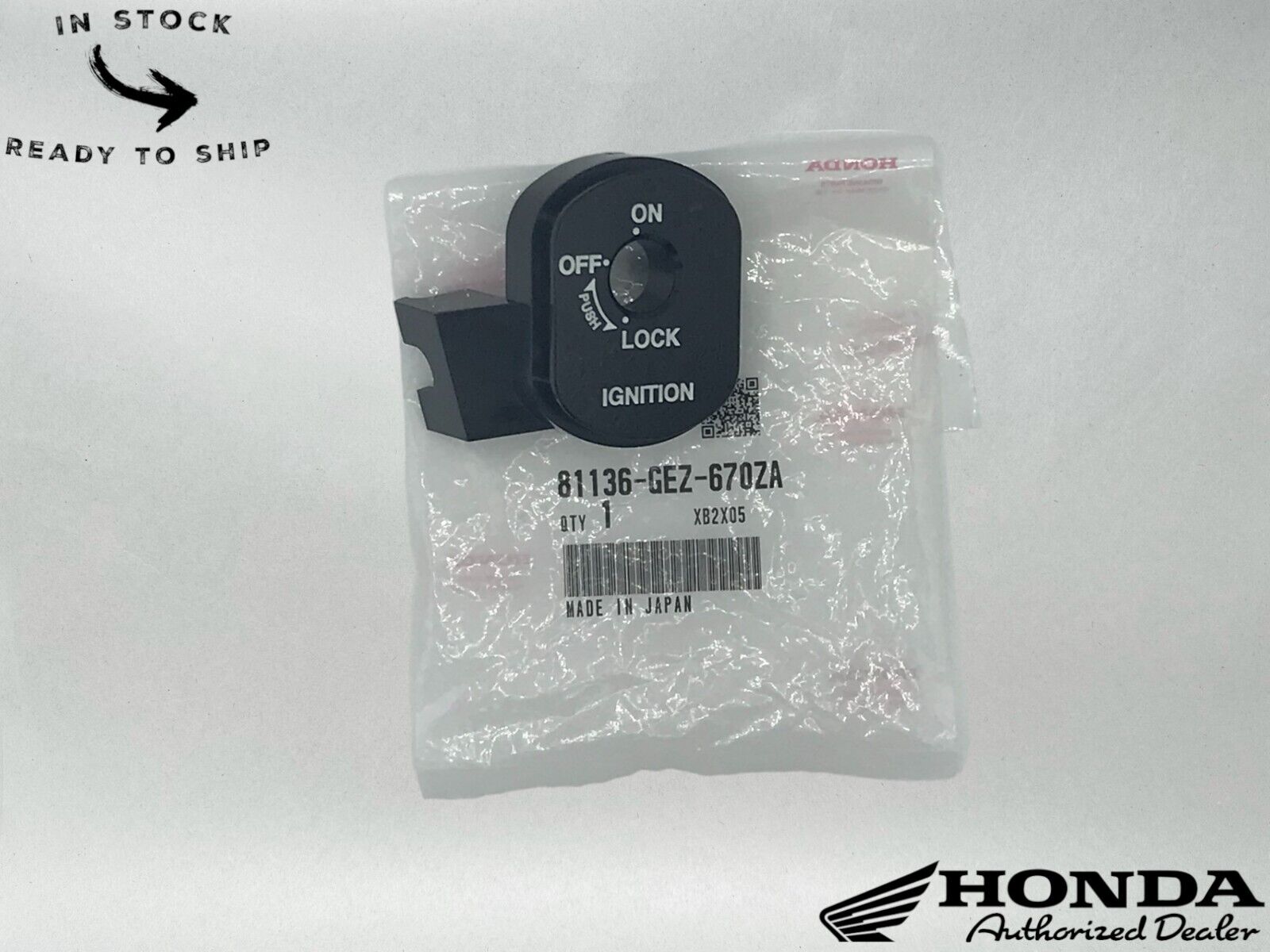 Honda Genuine OEM Ignition Switch Cap 81136-GEZ-670ZA