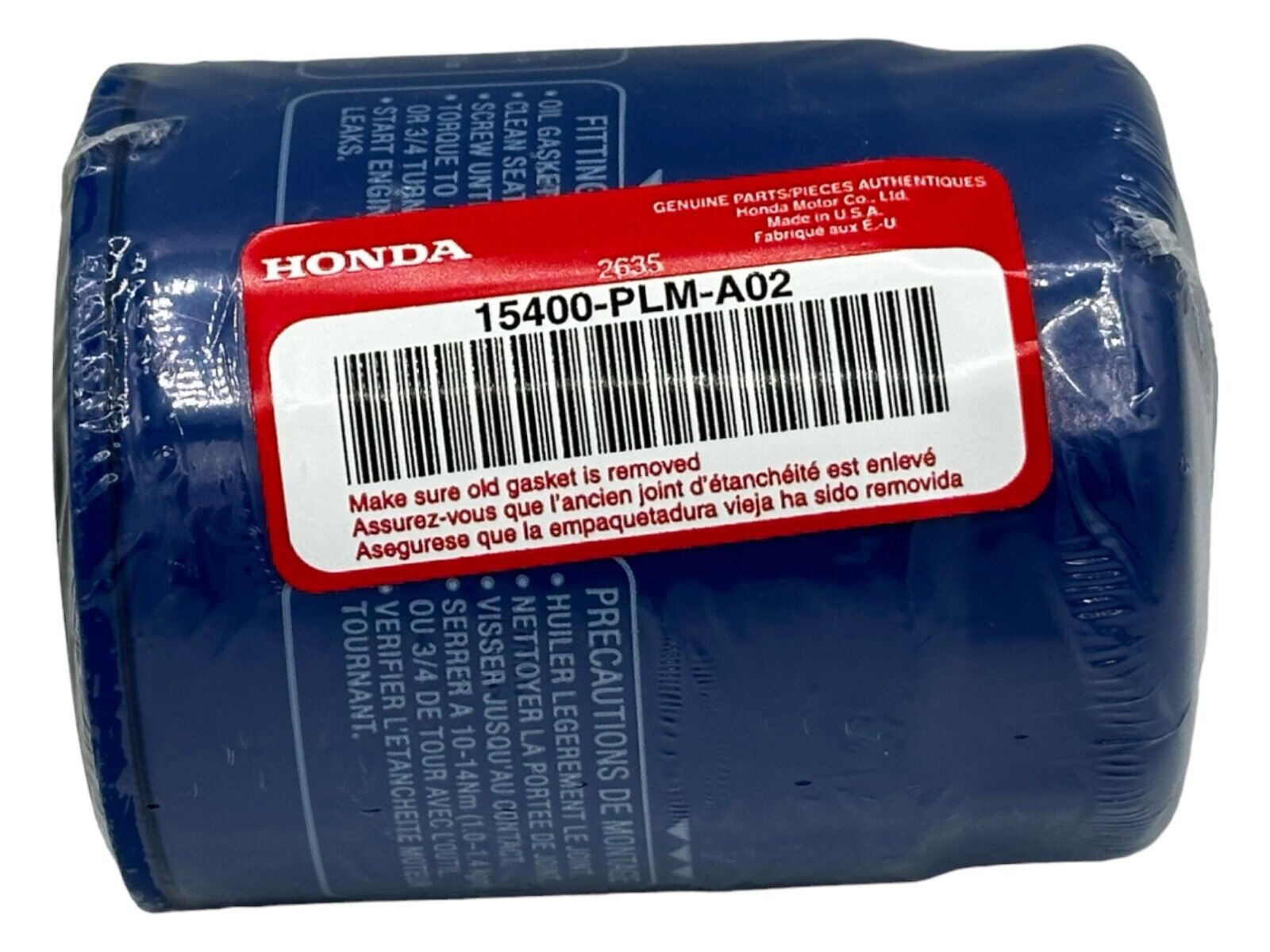 Honda Genuine OEM Authentic Oil Filter 15400-PLM-A02