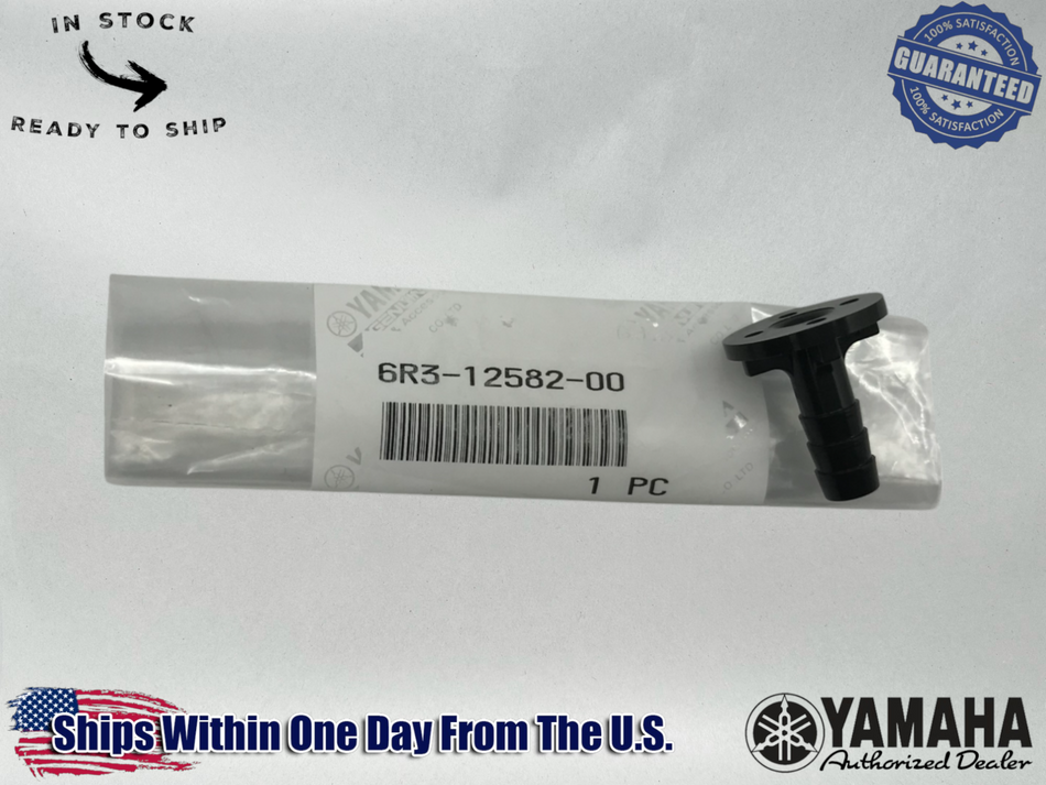 Yamaha Marine Genuine OEM Outboard Flush Hose Joint 6R3-12582-00-00