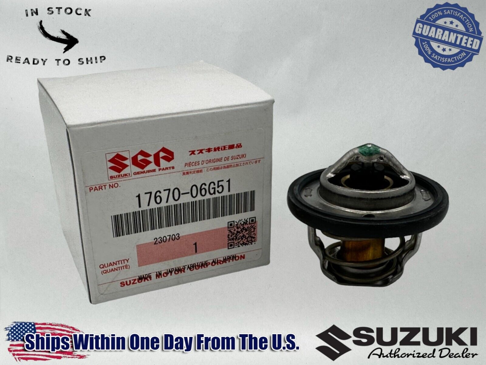 Suzuki Genuine OEM Authentic Thermostat 17670-06G51