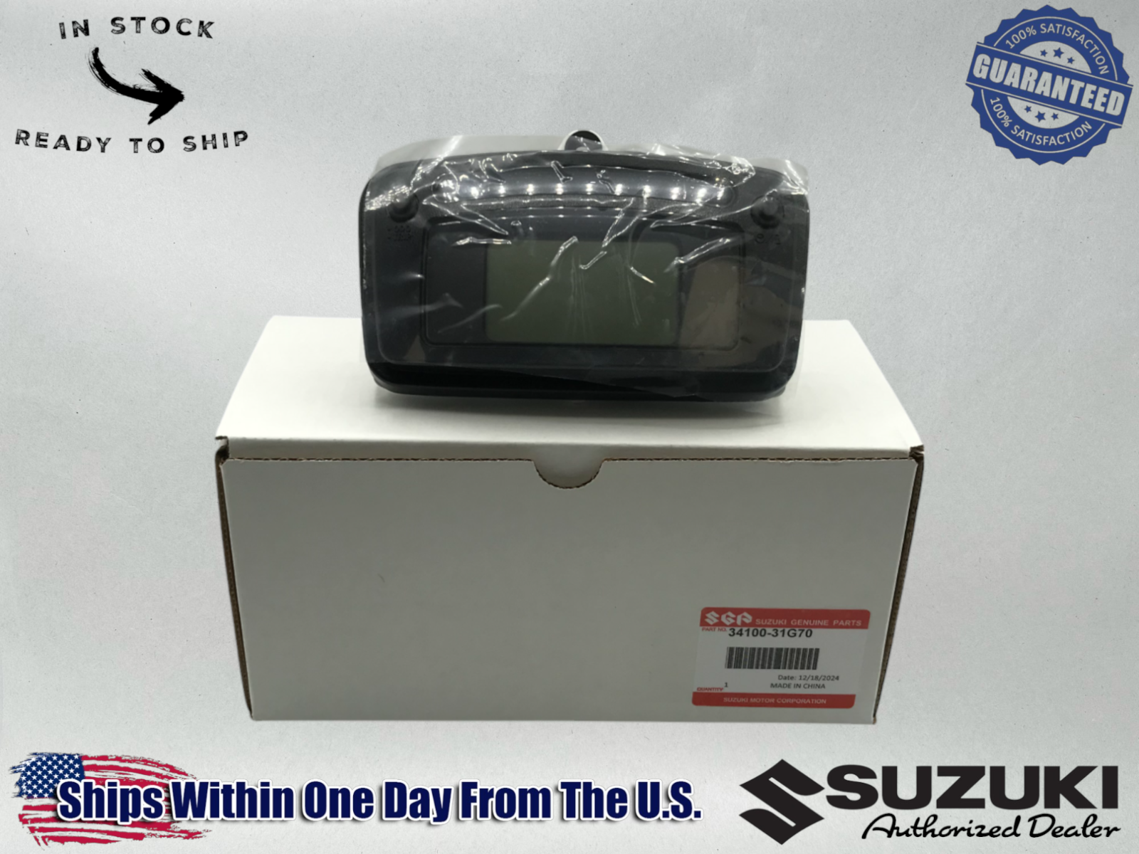 Suzuki Genuine OEM Authentic SPEEDOMETER 2008-2009 KING QUAD LT-A750 34100-31G70