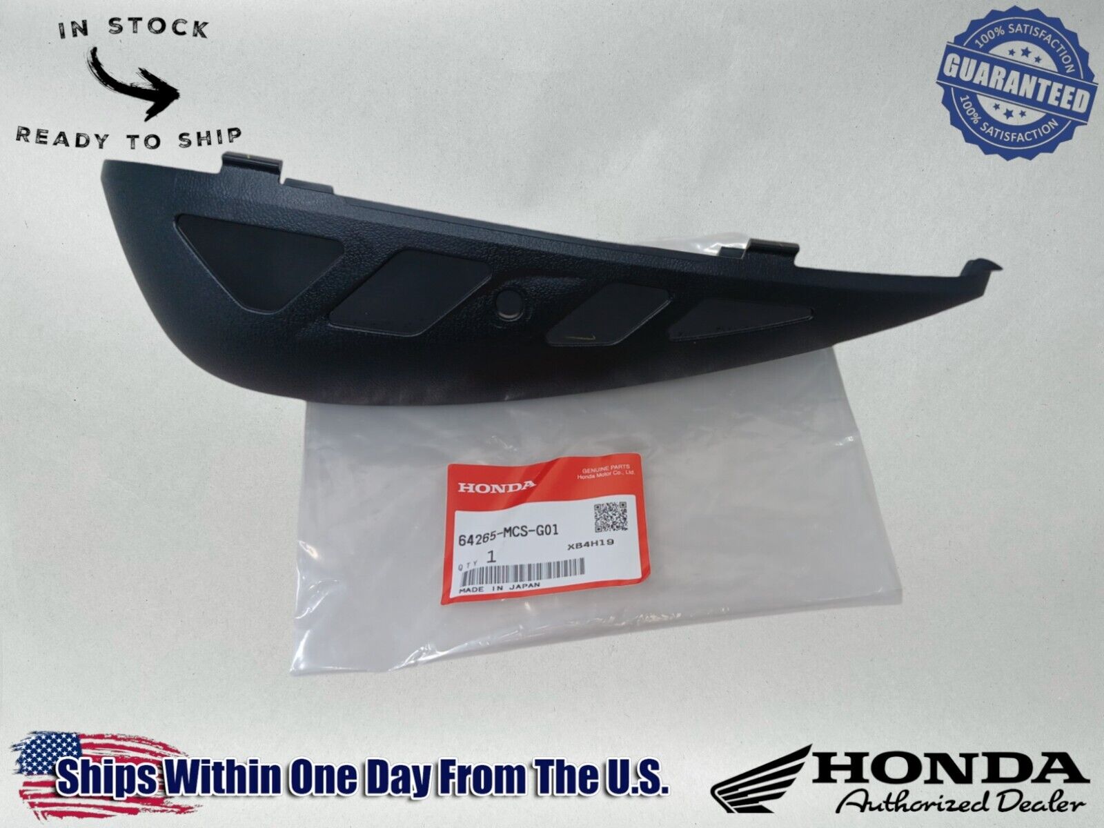 Honda Genuine OEM Authentic  Left Side Engine Guard Cover 64265-MCS-G01