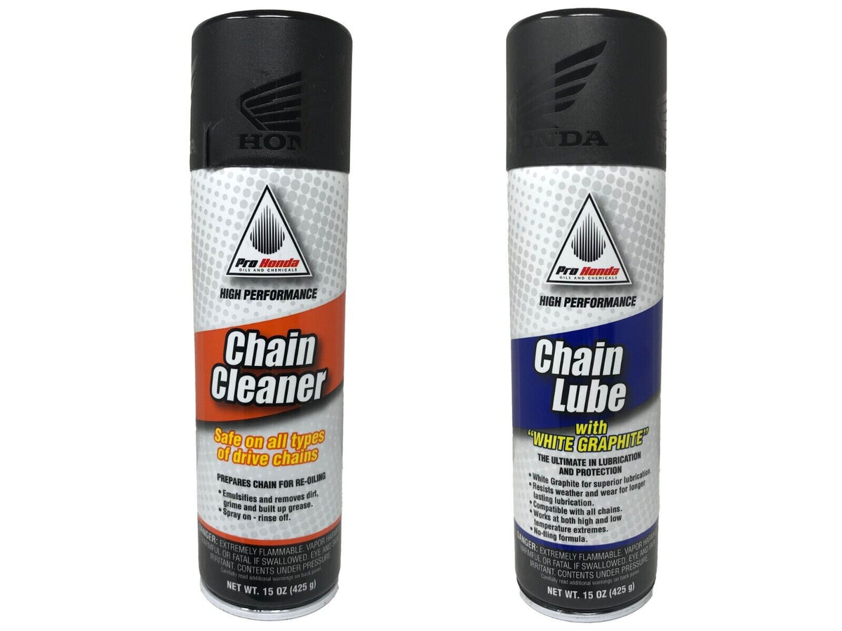Honda OEM Chain Lube with Graphite and Chain Cleaner Combo Kit