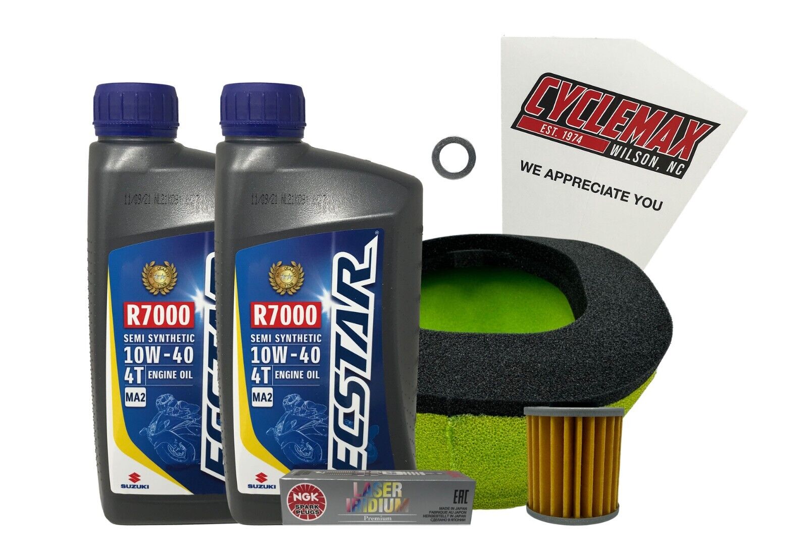 Cyclemax Semi-Synthetic Tune Up Kit w/ Spark fits 2005-2007 Suzuki RMZ450 K5-K6