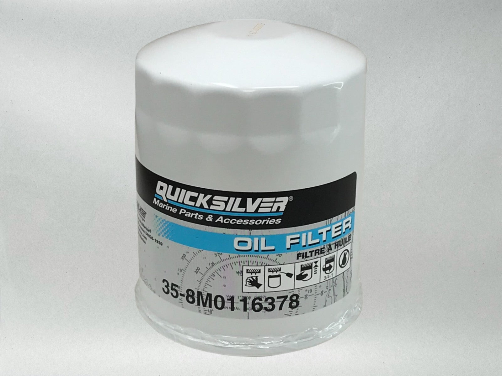 Quicksilver Genuine OEM Authentic Marine Oil Filter 35-8M0116378