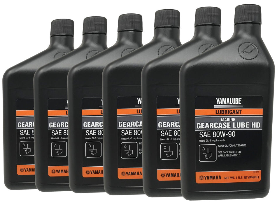 Yamaha Genuine OEM Gearcase Lube HD ACC-GLUBE-HD-QT - 6 Pack