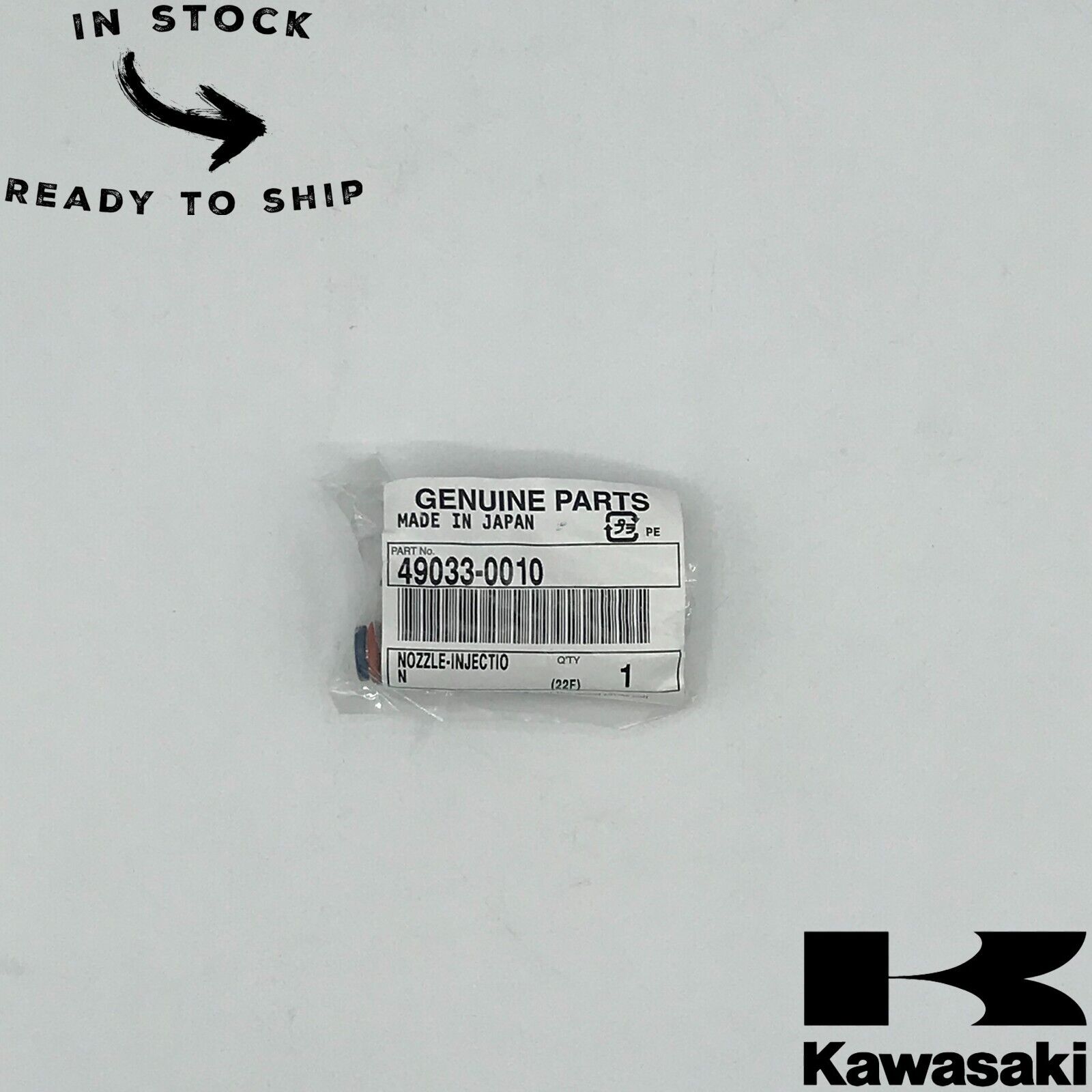 Genuine OEM Kawasaki Fuel Injector Nozzle 49033-0010