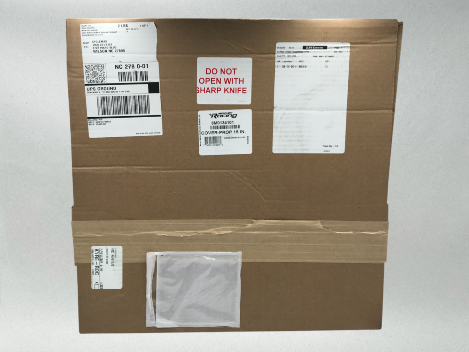 Mercury Genuine OEM Authentic Mercury Prop Cover 8M0134101