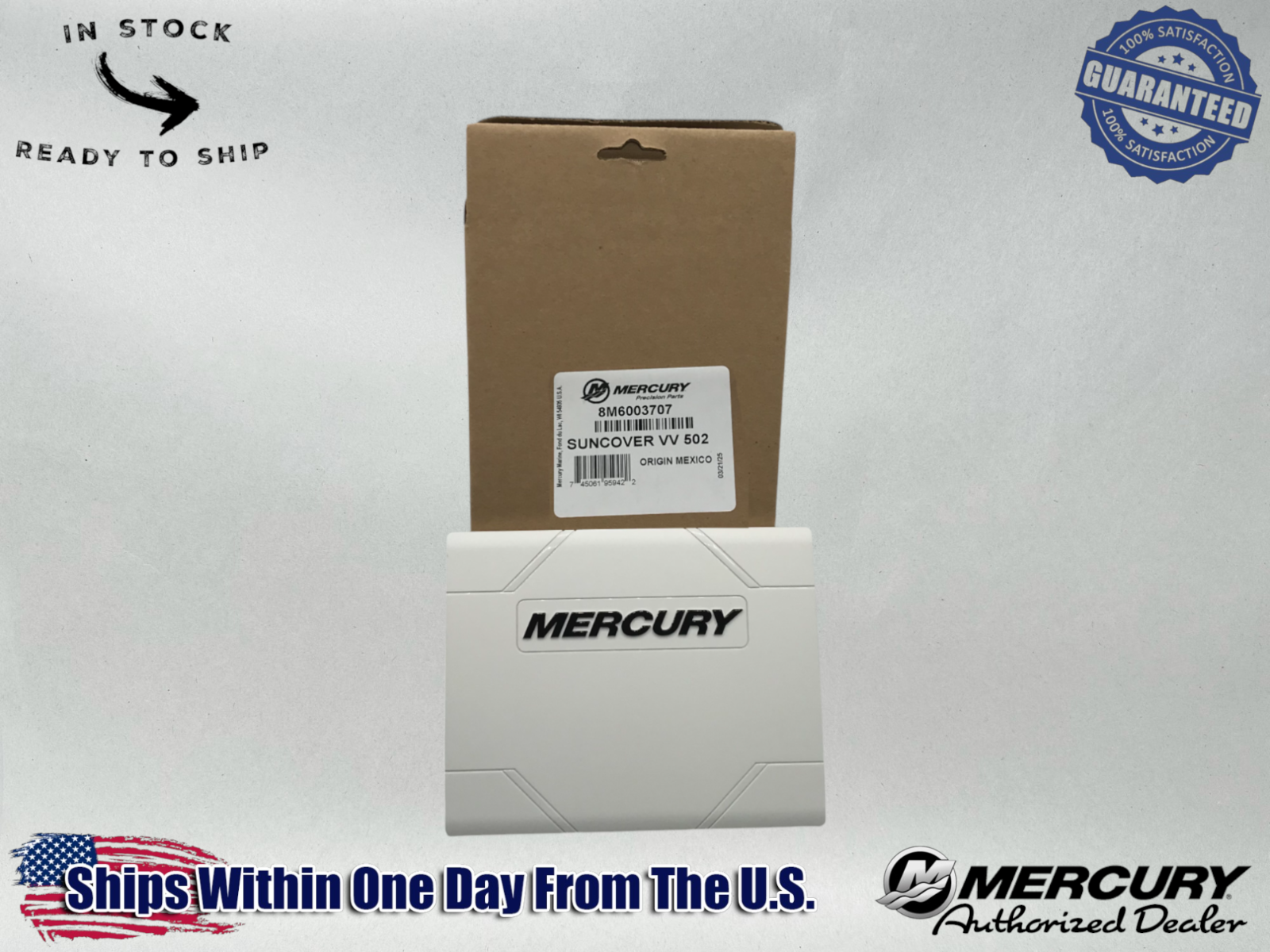 Mercury OEM Authentic Smart craft Vessel View 502 Sun Cover OEM 8M6003707