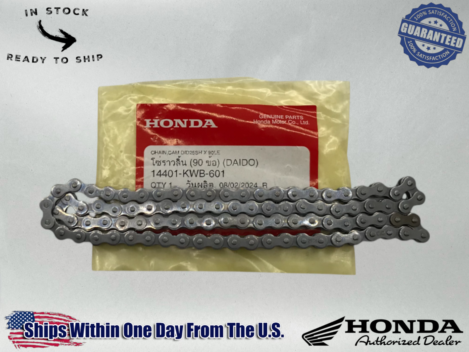 Honda Genuine OEM Cam Chain Timing Chain 2013-23 CRF110F 14401-KWB-601